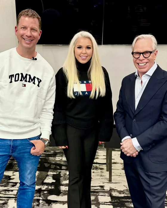 Ashley McPherson with Tommy Hilfiger